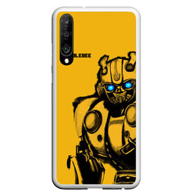 Чехол для Honor P30 с принтом BUMBLEBEE в Кировске, Силикон | Область печати: задняя сторона чехла, без боковых панелей | bumblebee | автобот | бамблби | герой | камаро | прайм | робот | трансформеры | фильм | шевроле