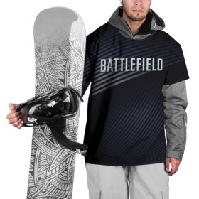 Накидка на куртку 3D с принтом BATTLEFIELD в Кировске, 100% полиэстер |  | battlefield | бателфилд | игра | компьютерная игра | надпись | поле битвы | стрелялка | шутер