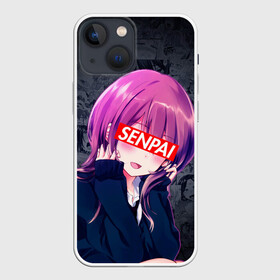 Чехол для iPhone 13 mini с принтом Anime (Senpai 2) в Кировске,  |  | ahegao | anime | manga | sempai | senpai | аниме | ахегао | манга | семпай | сенпай