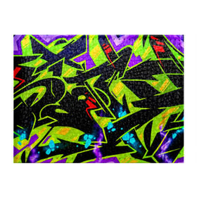 Обложка для студенческого билета с принтом Кислотное Граффити в Кировске, натуральная кожа | Размер: 11*8 см; Печать на всей внешней стороне | graffity | paint | street art | urban | город | граффити | искусство | кирпичи | краски | рисунки | стена | улицы | уличное искусство