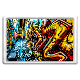 Магнит 45*70 с принтом Твой уличный стиль! в Кировске, Пластик | Размер: 78*52 мм; Размер печати: 70*45 | Тематика изображения на принте: graffity | paint | street art | urban | город | граффити | искусство | кирпичи | краски | рисунки | стена | улицы | уличное искусство