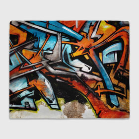 Плед 3D с принтом Граффити в Кировске, 100% полиэстер | закругленные углы, все края обработаны. Ткань не мнется и не растягивается | grafity | paint | street art | urban | город | граффити | искусство | кирпичи | краски | рисунки | стена | улицы | уличное искусство
