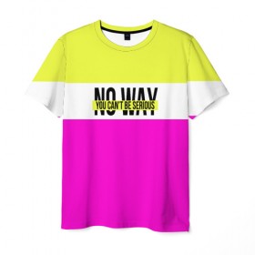 Мужская футболка 3D с принтом Serious розовый в Кировске, 100% полиэфир | прямой крой, круглый вырез горловины, длина до линии бедер | кислотные костюмы | кислотные цвета | неон | флуоресцентные принты