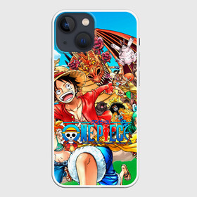 Чехол для iPhone 13 mini с принтом куча мала One Piece в Кировске,  |  | anime | manga | one | one piece | piece | аниме | ван пис | дракон | манга | пират | пираты | фрукты