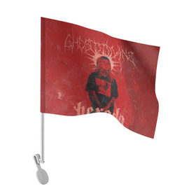 Флаг для автомобиля с принтом Ghostemane Hexada в Кировске, 100% полиэстер | Размер: 30*21 см | ghostemane | ghostemane mercury | ghostemane nihi | trash gang | гостмейн