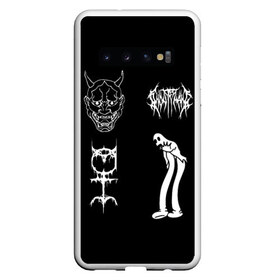 Чехол для Samsung Galaxy S10 с принтом Ghostemane Mercury sign в Кировске, Силикон | Область печати: задняя сторона чехла, без боковых панелей | ghostemane | ghostemane mercury | ghostemane nihi | trash gang | гостмейн