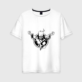 Женская футболка хлопок Oversize с принтом Thunderdome t-shirt в Кировске, 100% хлопок | свободный крой, круглый ворот, спущенный рукав, длина до линии бедер
 | gabber | hardcore | hardcoremusic | thunderdome