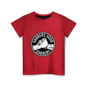 Детская футболка хлопок с принтом Gabbers в Кировске, 100% хлопок | круглый вырез горловины, полуприлегающий силуэт, длина до линии бедер | gabber | hardcore | hardcoremusic