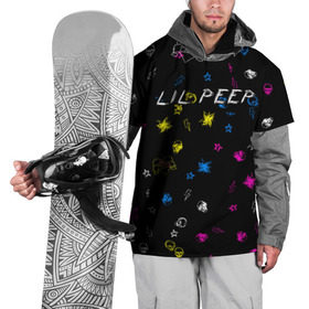 Накидка на куртку 3D с принтом Lil Peep (Legend) в Кировске, 100% полиэстер |  | gustav hr | legend | life | life is beautiful | lil | lil peep | love | pank | peep | rap | rock | sad | грусть | густав элайджа ар | легенда | лил | лил пип | панк | пип | реп | рок | череп | штрихи