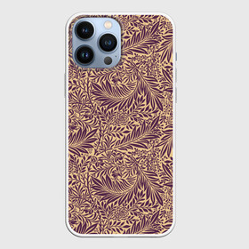 Чехол для iPhone 13 Pro Max с принтом Фиолетовые цветы в Кировске,  |  | flowers | абстракция | арт | дизайн | листья | паттерн | фиолет | цветы