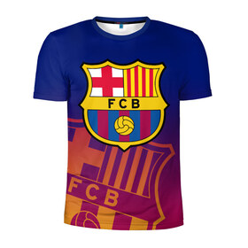 Мужская футболка 3D спортивная с принтом Барселона в Кировске, 100% полиэстер с улучшенными характеристиками | приталенный силуэт, круглая горловина, широкие плечи, сужается к линии бедра | barca | barcelona | barsa | fc barcelona | барса | барселона | болел | испания | каталонцы | клубная | лалига | сине гранатовые | фанатская | форма | футбол | футбольная | футбольный клуб
