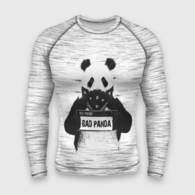 Мужской рашгард 3D с принтом BAD PANDA в Кировске,  |  | bad | bear | panda | медведь | панда