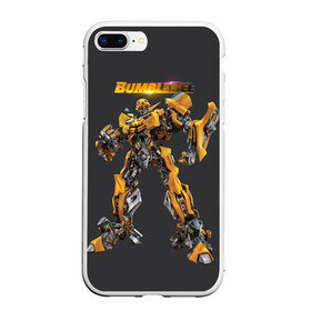 Чехол для iPhone 7Plus/8 Plus матовый с принтом BumbleBee в Кировске, Силикон | Область печати: задняя сторона чехла, без боковых панелей | autobot | camaro | chevrolet | kefer | movie | volkswagen | автобот | бамблби | желтая | кино | лого | трансформер | трансформеры | фан | фильм | черная | шершень | шмель