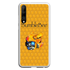 Чехол для Honor P30 с принтом BumbleBee в Кировске, Силикон | Область печати: задняя сторона чехла, без боковых панелей | 2019 | bumble bee | transformers | арт | бамблби | желтая | киборг | классная | мёд | надпись | прикольная | пчела | робот | соты | трансформеры | улей | фильм