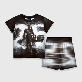 Детский костюм с шортами 3D с принтом Doom Eternal в Кировске,  |  | doom | земля | игра | космос | марс | фантастика | шутер