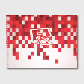 Альбом для рисования с принтом Roblox в Кировске, 100% бумага
 | матовая бумага, плотность 200 мг. | dynablocks | roblox | robux | белый | блоки | вселенная | герои | красный | кубики | роблокс | симулятор