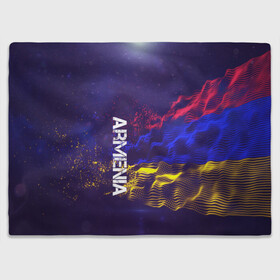 Плед 3D с принтом Armenia(Армения) в Кировске, 100% полиэстер | закругленные углы, все края обработаны. Ткань не мнется и не растягивается | Тематика изображения на принте: armenia | flag | urban | армения | город | мир | путешествие | символика | страны | флаг | флаги