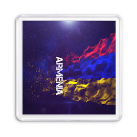 Магнит 55*55 с принтом Armenia(Армения) в Кировске, Пластик | Размер: 65*65 мм; Размер печати: 55*55 мм | Тематика изображения на принте: armenia | flag | urban | армения | город | мир | путешествие | символика | страны | флаг | флаги