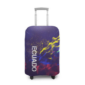 Чехол для чемодана 3D с принтом Ecuado(Эквадор) в Кировске, 86% полиэфир, 14% спандекс | двустороннее нанесение принта, прорези для ручек и колес | ecuado | flag | urban | город | мир | путешествие | символика | страны | флаг | флаги | эквадор