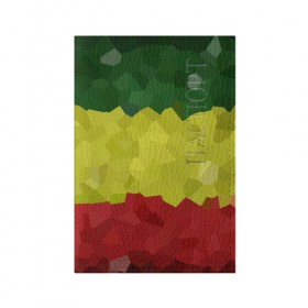 Обложка для паспорта матовая кожа с принтом Эфиопия в Кировске, натуральная матовая кожа | размер 19,3 х 13,7 см; прозрачные пластиковые крепления | Тематика изображения на принте: 420 | 4:20 | боб марли | раста | растаман | эвиопия