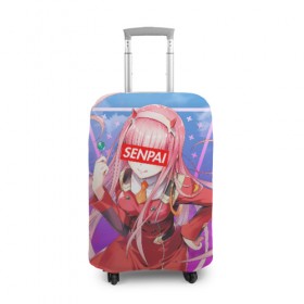 Чехол для чемодана 3D с принтом Anime (Senpai 5) в Кировске, 86% полиэфир, 14% спандекс | двустороннее нанесение принта, прорези для ручек и колес | ahegao | anime | manga | sempai | senpai | аниме | ахегао | манга | семпай | сенпай