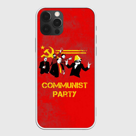 Чехол для iPhone 12 Pro с принтом Communist party в Кировске, силикон | область печати: задняя сторона чехла, без боковых панелей | Тематика изображения на принте: вечеринка | звезда | кастро | коммунизм | коммунист | коммунистическая | ленин | мао | маркс | молот | партия | рауль | серп | сталин | тусовка | ульянов | фидель | цзиньпин | цзэдун | энгельс