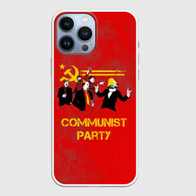 Чехол для iPhone 13 Pro Max с принтом Communist party в Кировске,  |  | вечеринка | звезда | кастро | коммунизм | коммунист | коммунистическая | ленин | мао | маркс | молот | партия | рауль | серп | сталин | тусовка | ульянов | фидель | цзиньпин | цзэдун | энгельс