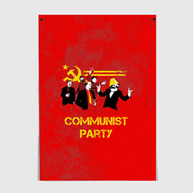Постер с принтом Communist party в Кировске, 100% бумага
 | бумага, плотность 150 мг. Матовая, но за счет высокого коэффициента гладкости имеет небольшой блеск и дает на свету блики, но в отличии от глянцевой бумаги не покрыта лаком | вечеринка | звезда | кастро | коммунизм | коммунист | коммунистическая | ленин | мао | маркс | молот | партия | рауль | серп | сталин | тусовка | ульянов | фидель | цзиньпин | цзэдун | энгельс