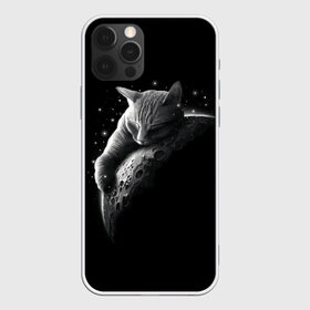 Чехол для iPhone 12 Pro Max с принтом Спящий Кот на Луне в Кировске, Силикон |  | Тематика изображения на принте: вселенная | звезды | космос | котейка | котенок | котэ | котя | лапочка | луна | милый | мимими | ночь | прелесть | сон | спутник