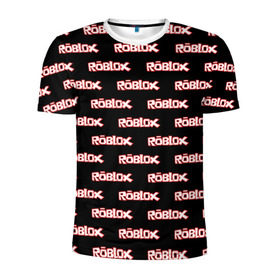Мужская футболка 3D спортивная с принтом Roblox в Кировске, 100% полиэстер с улучшенными характеристиками | приталенный силуэт, круглая горловина, широкие плечи, сужается к линии бедра | Тематика изображения на принте: game | gamer | roblox | игры | логотип | роблокс