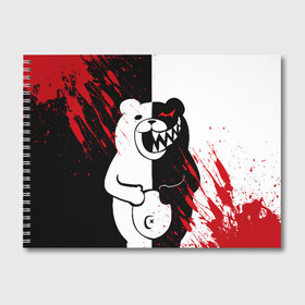 Альбом для рисования с принтом MONOKUMA в Кировске, 100% бумага
 | матовая бумага, плотность 200 мг. | ahegao | anime | bear | blood | danganronpa | derector | despair | girls | happy | havoc | manga | monokuma | panda | red | robot | trigger | ultra | аниме | ахегао | директор | кровь | манга | медведь | монокума | панда | робот