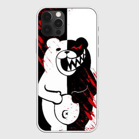 Чехол для iPhone 12 Pro с принтом MONOKUMA в Кировске, силикон | область печати: задняя сторона чехла, без боковых панелей | Тематика изображения на принте: ahegao | anime | bear | blood | danganronpa | derector | despair | girls | happy | havoc | manga | monokuma | panda | red | robot | trigger | ultra | аниме | ахегао | директор | кровь | манга | медведь | монокума | панда | робот