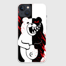 Чехол для iPhone 13 с принтом Monokuma вторая сущность в Кировске,  |  | ahegao | anime | bear | blood | danganronpa | derector | despair | girls | happy | havoc | manga | monokuma | panda | red | robot | trigger | ultra | аниме | ахегао | директор | кровь | манга | медведь | монокума | панда | робот