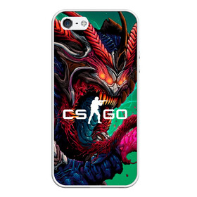 Чехол для iPhone 5/5S матовый с принтом CS GO hyper beast skin в Кировске, Силикон | Область печати: задняя сторона чехла, без боковых панелей | beast | counterstike | csgo | hyper | hyperbeast | m4a1s | steam | винтовка | контра | кс | ксго | шмотки