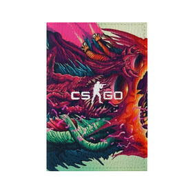 Обложка для паспорта матовая кожа с принтом CS GO  hyper beast skin в Кировске, натуральная матовая кожа | размер 19,3 х 13,7 см; прозрачные пластиковые крепления | Тематика изображения на принте: beast | counterstike | csgo | hyper | hyperbeast | m4a1s | steam | винтовка | контра | кс | ксго | шмотки