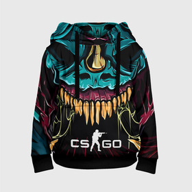 Детская толстовка 3D с принтом CS GO  hyper beast skin в Кировске, 100% полиэстер | двухслойный капюшон со шнурком для регулировки, мягкие манжеты на рукавах и по низу толстовки, спереди карман-кенгуру с мягким внутренним слоем | beast | counterstike | csgo | hyper | hyperbeast | m4a1s | steam | винтовка | контра | кс | ксго | шмотки