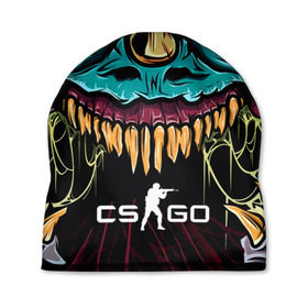 Шапка 3D с принтом CS GO hyper beast skin в Кировске, 100% полиэстер | универсальный размер, печать по всей поверхности изделия | beast | counterstike | csgo | hyper | hyperbeast | m4a1s | steam | винтовка | контра | кс | ксго | шмотки