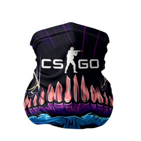 Бандана-труба 3D с принтом CS GO hyper beast skin в Кировске, 100% полиэстер, ткань с особыми свойствами — Activecool | плотность 150‒180 г/м2; хорошо тянется, но сохраняет форму | 