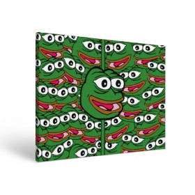 Холст прямоугольный с принтом Good / Sad frog в Кировске, 100% ПВХ |  | Тематика изображения на принте: bad | dab | frog | good | kek | pepe | sad | кек | лягушка | мем | мемы | пепе | со смыслом | фрог