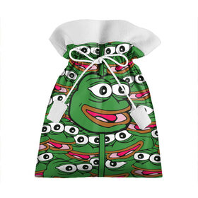 Подарочный 3D мешок с принтом Good / Sad frog в Кировске, 100% полиэстер | Размер: 29*39 см | Тематика изображения на принте: bad | dab | frog | good | kek | pepe | sad | кек | лягушка | мем | мемы | пепе | со смыслом | фрог
