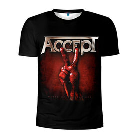 Мужская футболка 3D спортивная с принтом Accept в Кировске, 100% полиэстер с улучшенными характеристиками | приталенный силуэт, круглая горловина, широкие плечи, сужается к линии бедра | accept | heavy metal | power metal | группы | метал | музыка | пауэр метал | рок | хэви метал