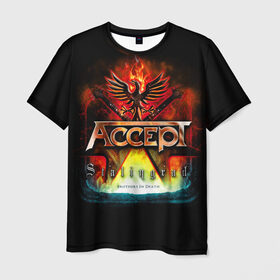 Мужская футболка 3D с принтом Accept в Кировске, 100% полиэфир | прямой крой, круглый вырез горловины, длина до линии бедер | accept | heavy metal | power metal | группы | метал | музыка | пауэр метал | рок | хэви метал