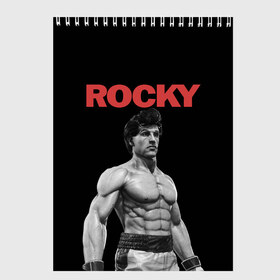 Скетчбук с принтом ROCKY в Кировске, 100% бумага
 | 48 листов, плотность листов — 100 г/м2, плотность картонной обложки — 250 г/м2. Листы скреплены сверху удобной пружинной спиралью | creed | jordan | lundgren | mix fight | mixfight | stallone | ufc | бальбоа | бокс | джордан | крид | лундгрен | мышцы | ринг | роки | рокки | сильвестр | сталлоне | сталоне