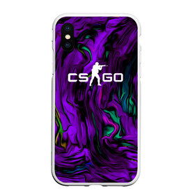 Чехол для iPhone XS Max матовый с принтом CS GO DRAW WAVES SKIN в Кировске, Силикон | Область печати: задняя сторона чехла, без боковых панелей | action | astralis | awp | counter strike | cs go | cs go global offensive | cybersport | draw skin | faze clan | game | gamer | hyper beast | shooter | skin | team liquid | киберспорт | оружие | рисованный скин | скины