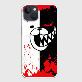 Чехол для iPhone 13 с принтом MONOKUMA Blood в Кировске,  |  | ahegao | anime | bear | blood | danganronpa | derector | despair | girls | happy | havoc | manga | monokuma | panda | red | robot | trigger | ultra | аниме | ахегао | директор | кровь | манга | медведь | монокума | панда | робот