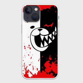 Чехол для iPhone 13 mini с принтом MONOKUMA Blood в Кировске,  |  | ahegao | anime | bear | blood | danganronpa | derector | despair | girls | happy | havoc | manga | monokuma | panda | red | robot | trigger | ultra | аниме | ахегао | директор | кровь | манга | медведь | монокума | панда | робот