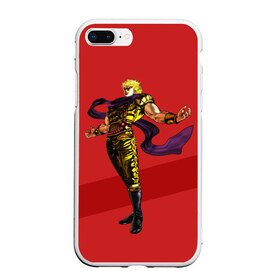 Чехол для iPhone 7Plus/8 Plus матовый с принтом JOJO Dio Brando в Кировске, Силикон | Область печати: задняя сторона чехла, без боковых панелей | adventure | anime | bizzare | jo jo | jojo | logo | manga | аниме | араки | ахегао | джо | джо джо | джоджо | жижа | жожа | жожо | йойо | лого | манга | мульт | мультфильм | отаку | сериал | символ | хирохико | юри | яой