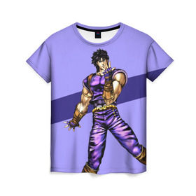 Женская футболка 3D с принтом JOJO Jonathan Joestar в Кировске, 100% полиэфир ( синтетическое хлопкоподобное полотно) | прямой крой, круглый вырез горловины, длина до линии бедер | adventure | anime | bizzare | jo jo | jojo | logo | manga | аниме | араки | ахегао | джо | джо джо | джоджо | жижа | жожа | жожо | йойо | лого | манга | мульт | мультфильм | отаку | сериал | символ | хирохико | юри | яой