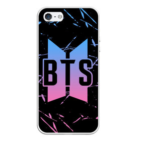 Чехол для iPhone 5/5S матовый с принтом BTS LOVE YOURSELF в Кировске, Силикон | Область печати: задняя сторона чехла, без боковых панелей | bangtan boys | bt21 | bts | bts army | bts stickers | j hope | jimin | jin | jungkook | k pop | rap monster | rapmon | suga | v | бтс | корея | стикеры bts