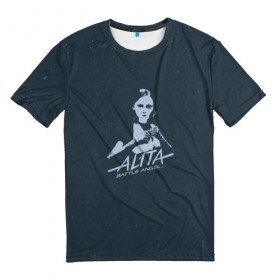 Мужская футболка 3D с принтом Alita: Battle Angel в Кировске, 100% полиэфир | прямой крой, круглый вырез горловины, длина до линии бедер | 